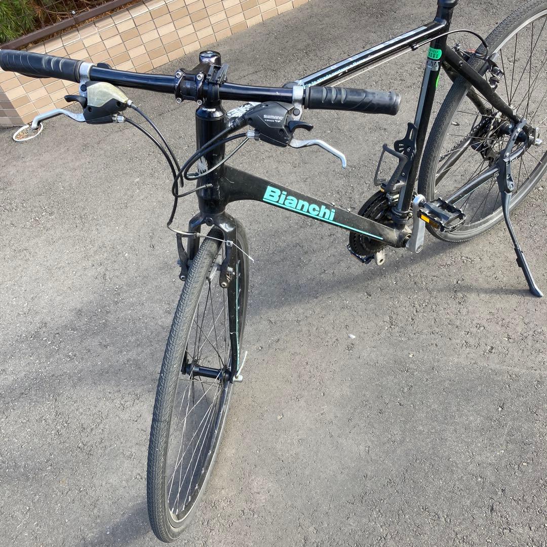 札幌引き取り限ビアンキBianchiクロスバイク！ハイスペックROMAタイヤ新品