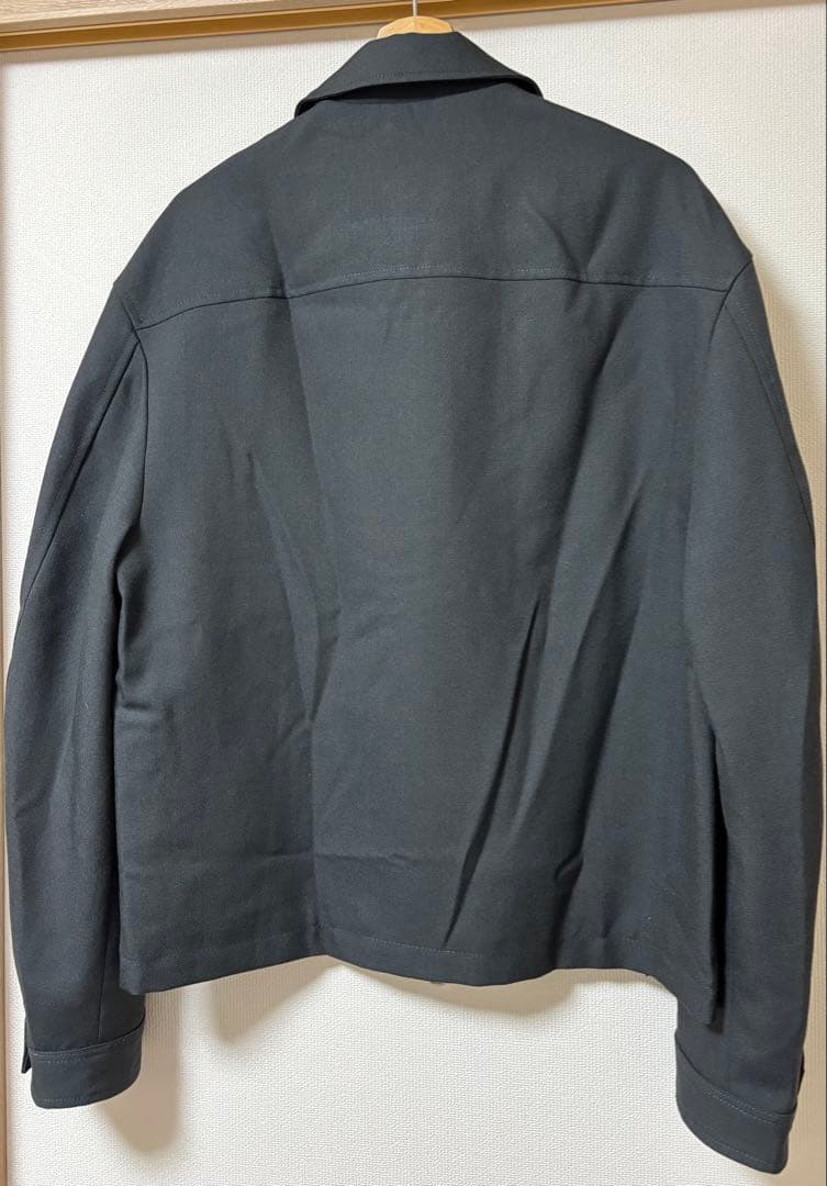 新品未使用　ZARA origins ウールシャツジャケット　カーボングレー　L