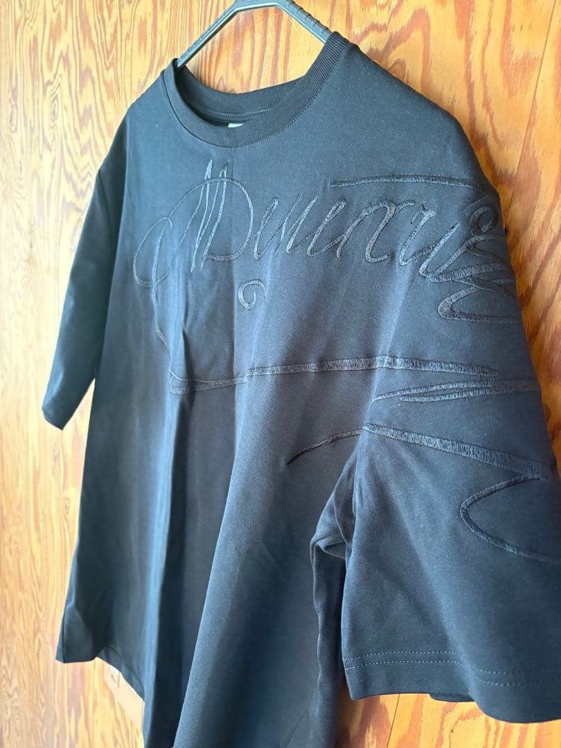 BERLUTI ブラック 刺繍 Tシャツ