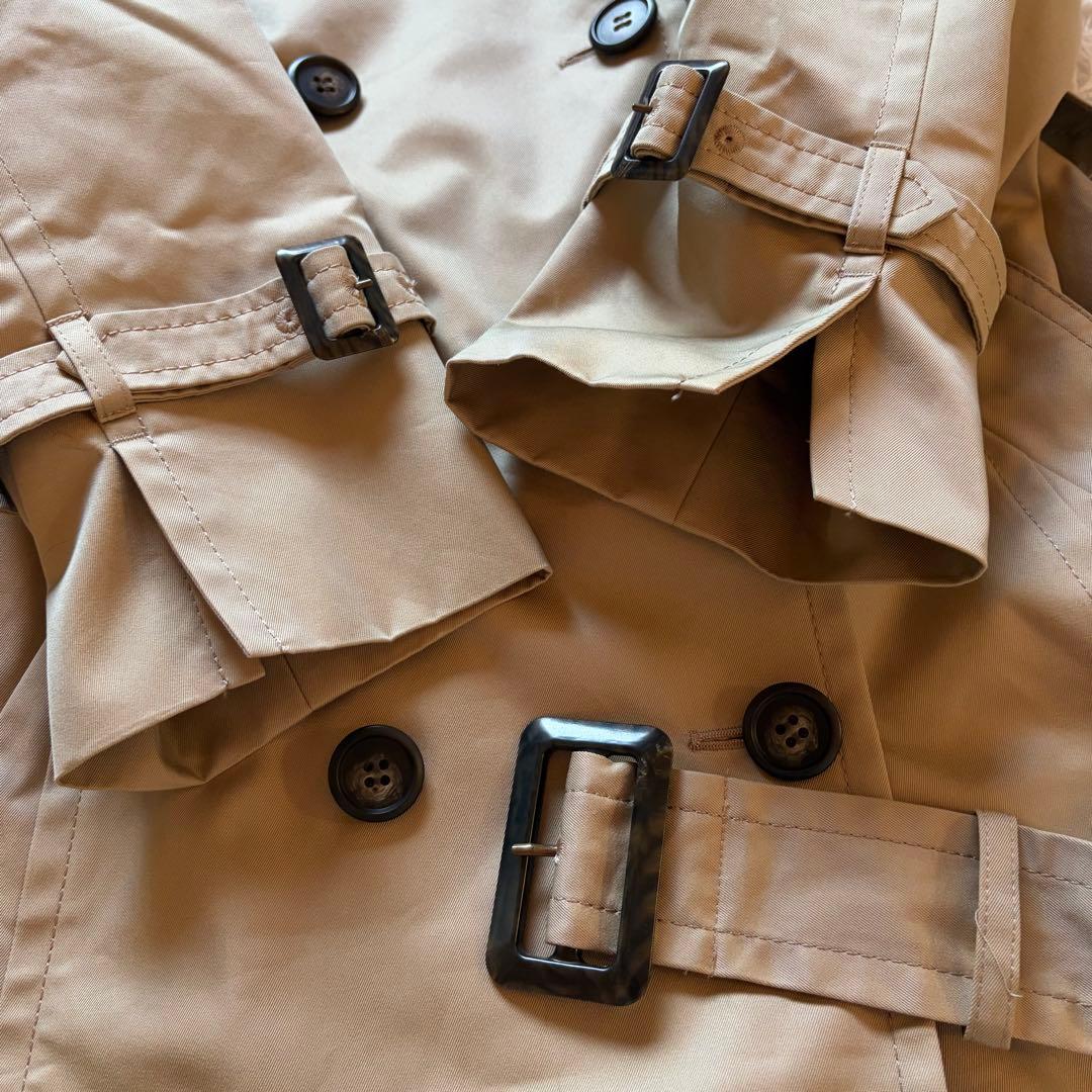 1574 23区　トレンチコート　ロングコート　ギャバジン　ベルト　 44
