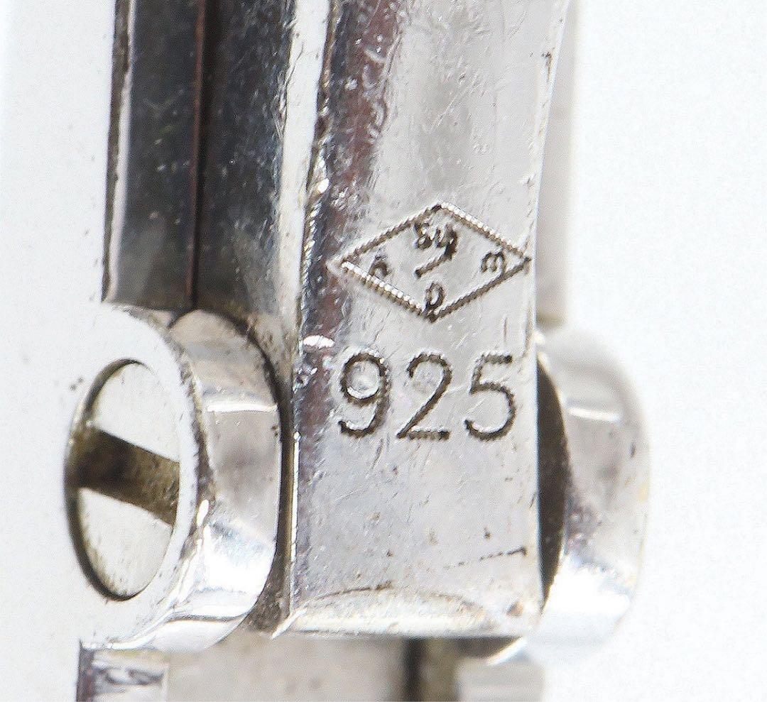 K2373 カルティエ SV925 ラウンドデザイン カフス
