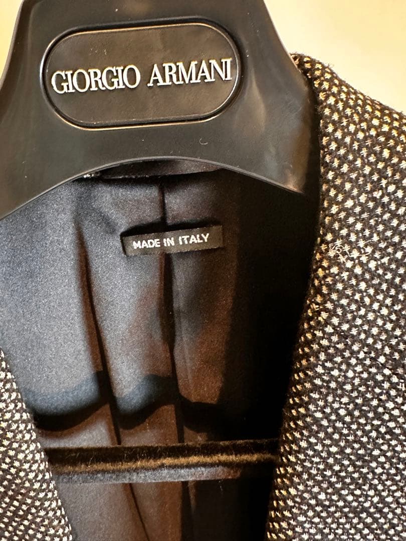 Giorgio Armani ダブルブレストスーツ 黒タグ セットアップ