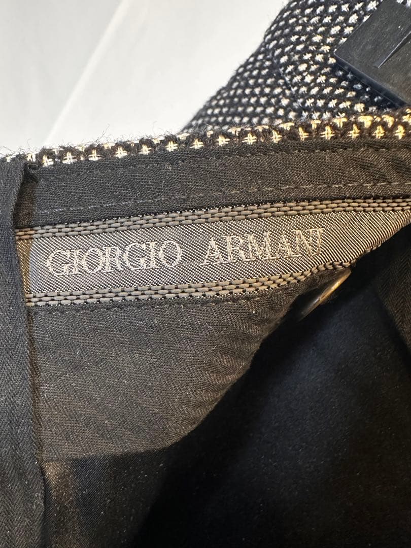 Giorgio Armani ダブルブレストスーツ 黒タグ セットアップ