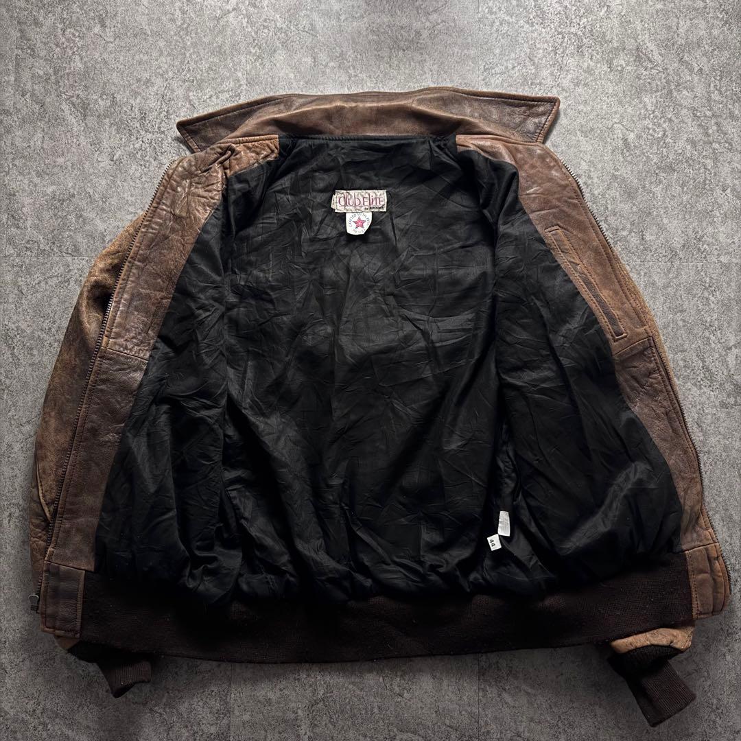 70s Brooks a-2 flight leather jacket 短丈