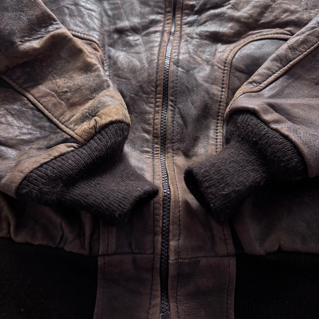 70s Brooks a-2 flight leather jacket 短丈