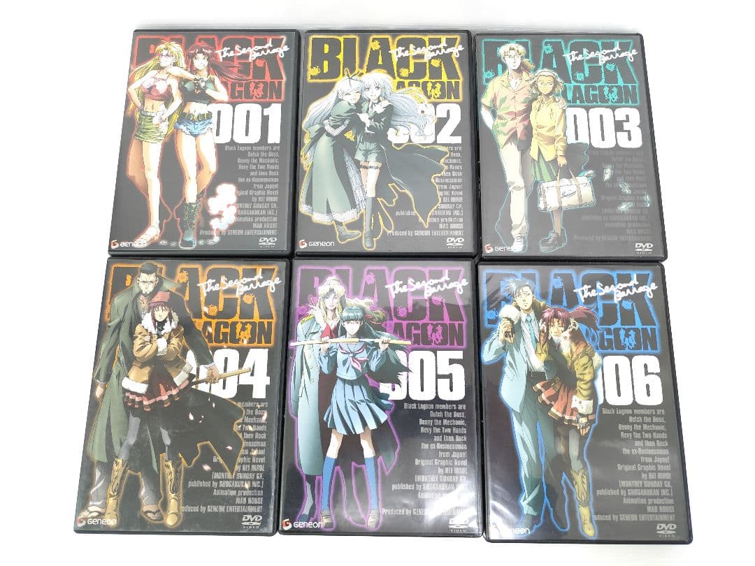 DVD　ブルーレイ　blacklagoon　ブラックラグーン　１期２期OVA