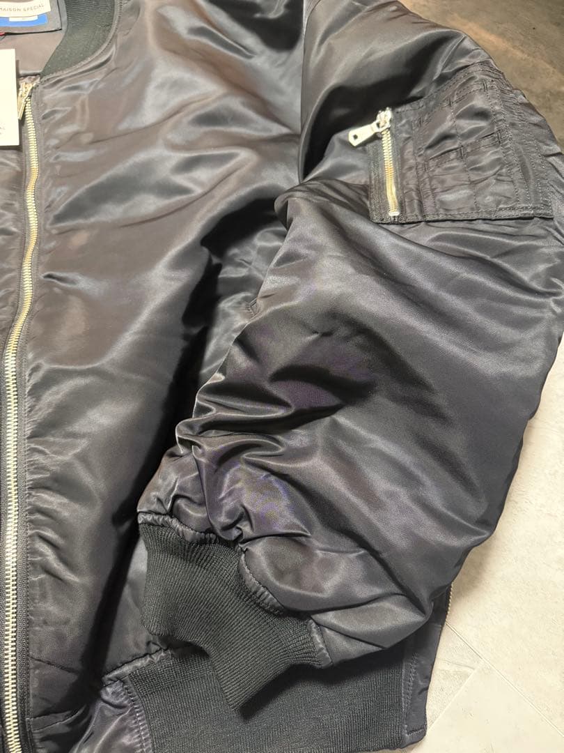 福々　MA-1 Bomber Jacket ブラック