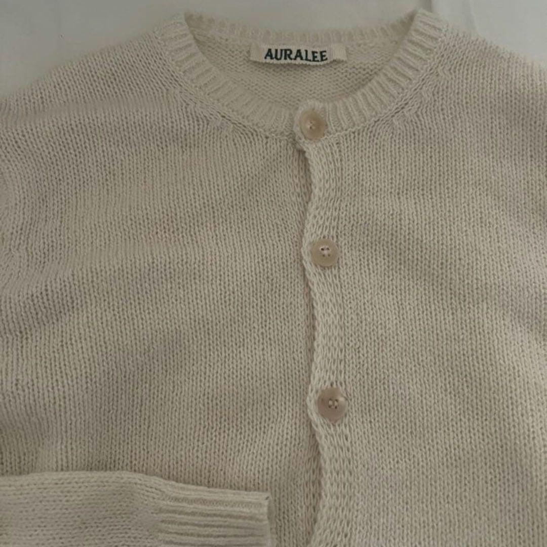 AURALEE 　サマーカシミアニットクルーネックカーディガン　サイズ１