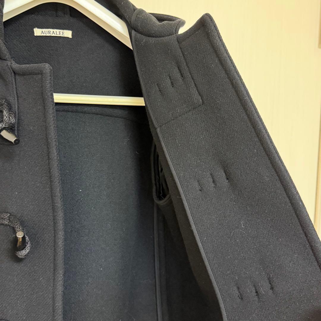 オーラリー HEAVY MELTON DUFFLE ダッフルコート　サイズ3
