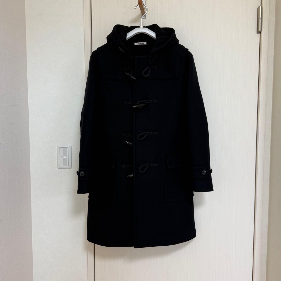 オーラリー HEAVY MELTON DUFFLE ダッフルコート　サイズ3