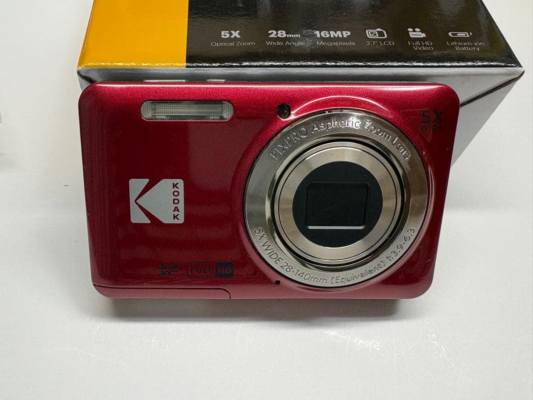 KODAK PIXPRO FZ55 デジタルカメラ レッド