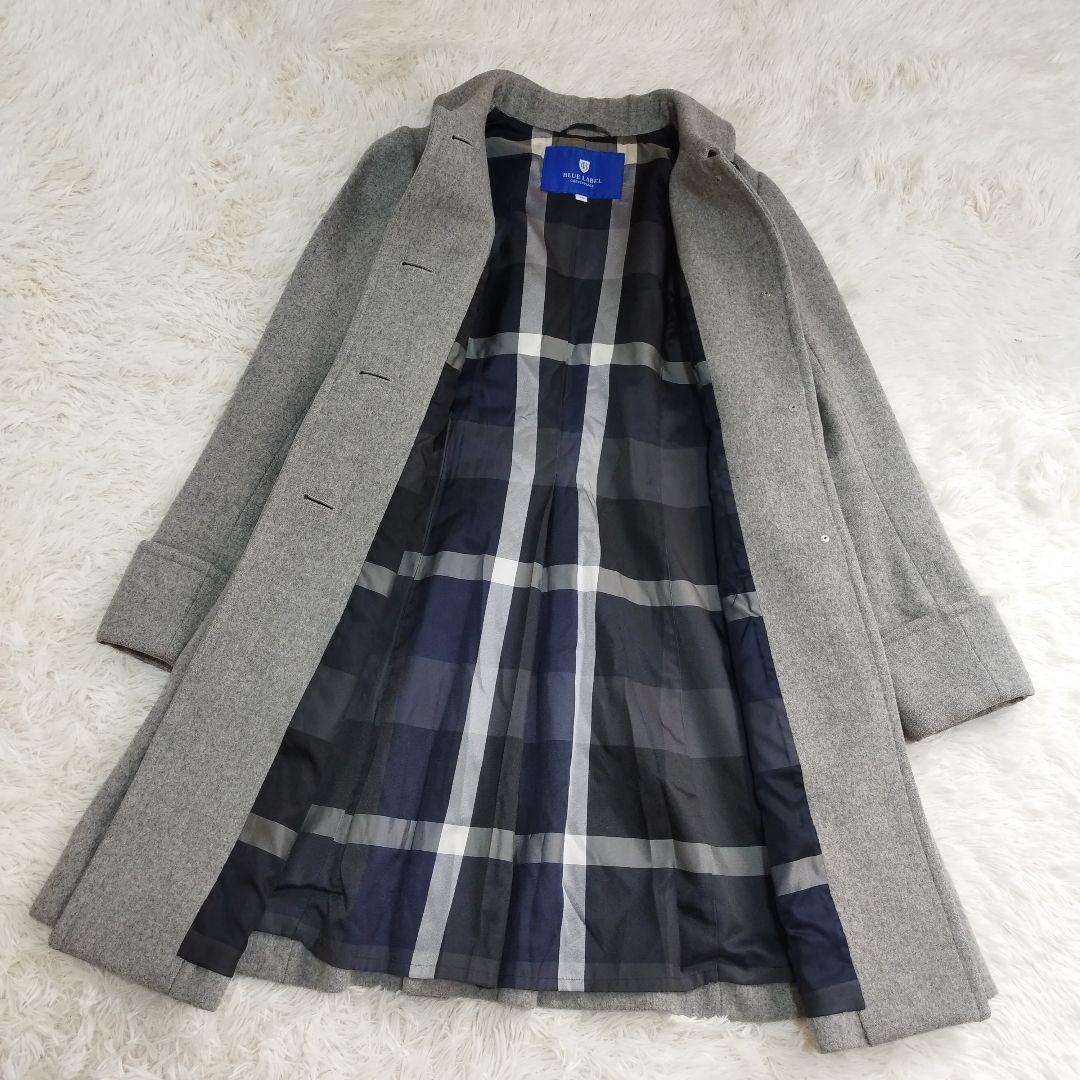 18505✨️ブルーレーベルクレストブリッジ 40 L CBチェックロングコート