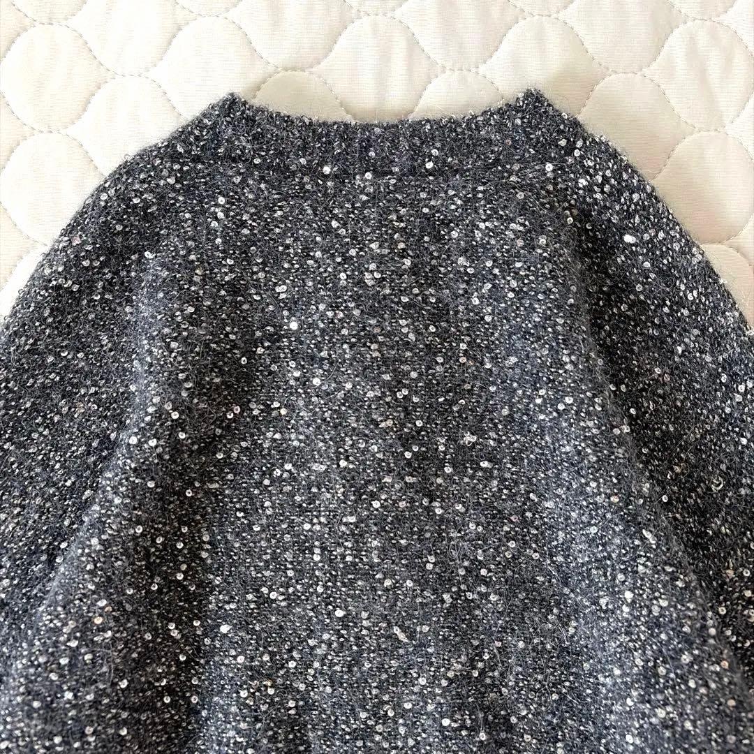 定価2.5万✴︎Curensology スパングルショートカーディガン　グレー