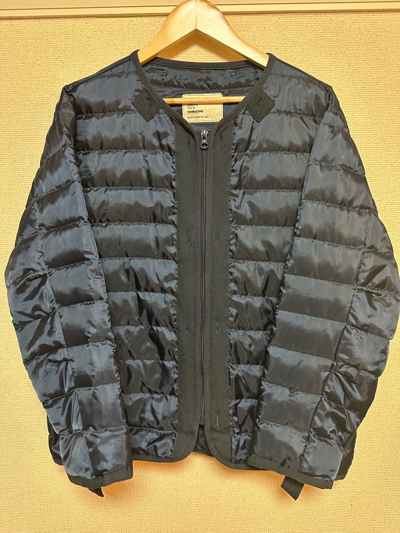 Monkey time デニムフィッシュテールモッズコート　ダウンライナー付