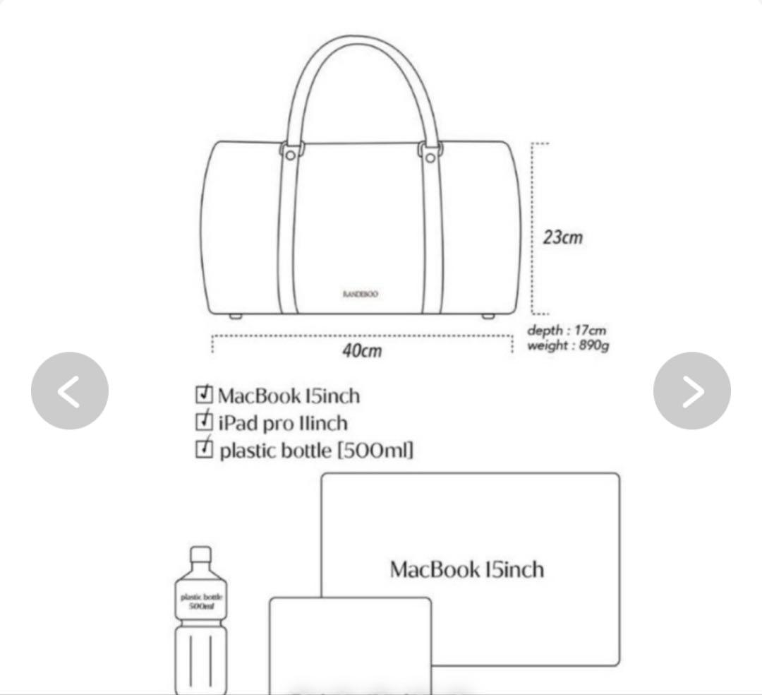 RANDEBOO Smart boston bag black ボストンバッグ