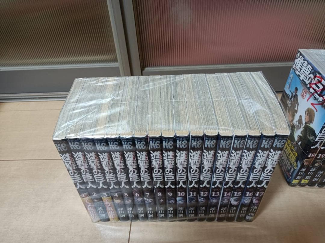 美品 帯付き 進撃の巨人 初版 全巻 全巻セット 諌山創 全３４巻 送料無料