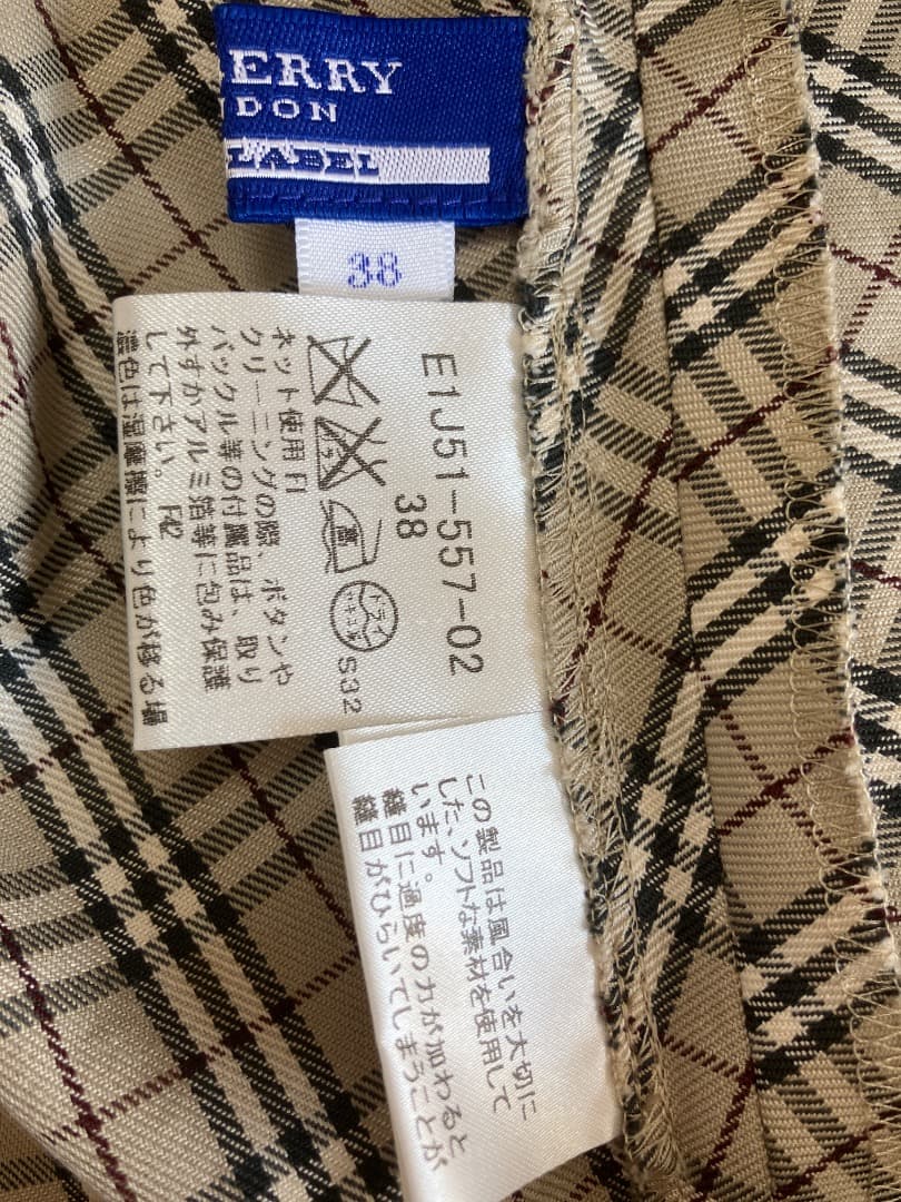 バーバリーブルーレーベル　ブラウスワンピース　38サイズ