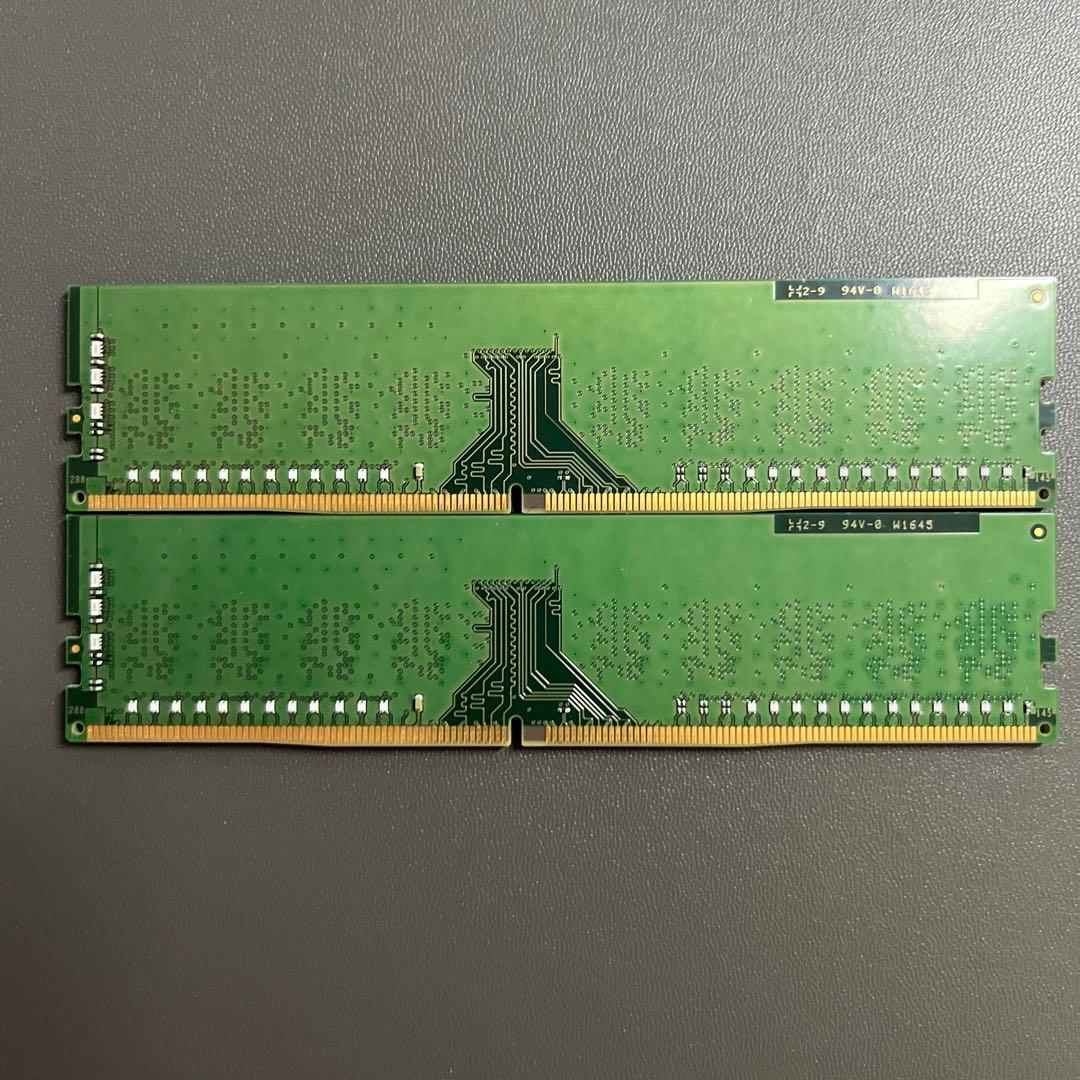 PCメモリ　DDR4　８GB✕２枚　Kingston製