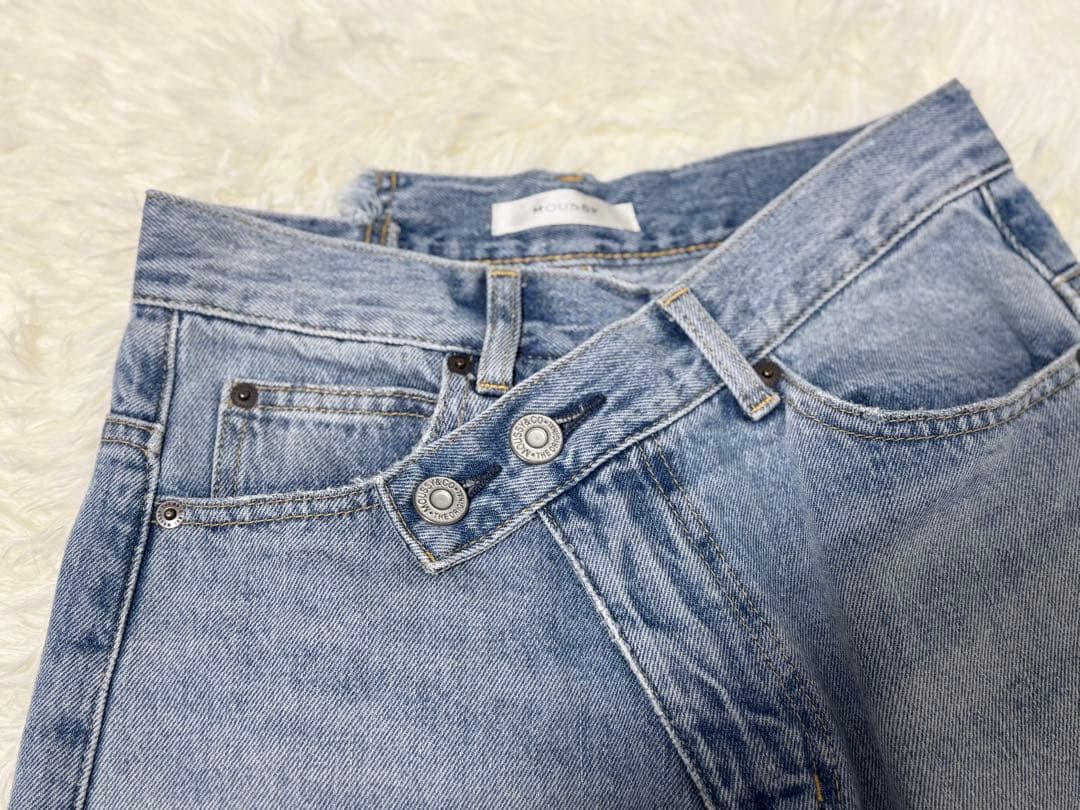 MOUSSY CROSS WAIST WIDE STRAIGHT 1 マウジー