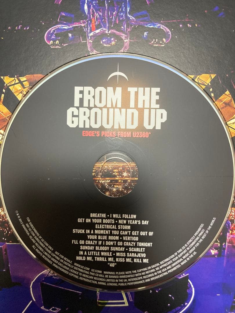 U2 360° TOUR FROM THE GROUND UP フォトブック