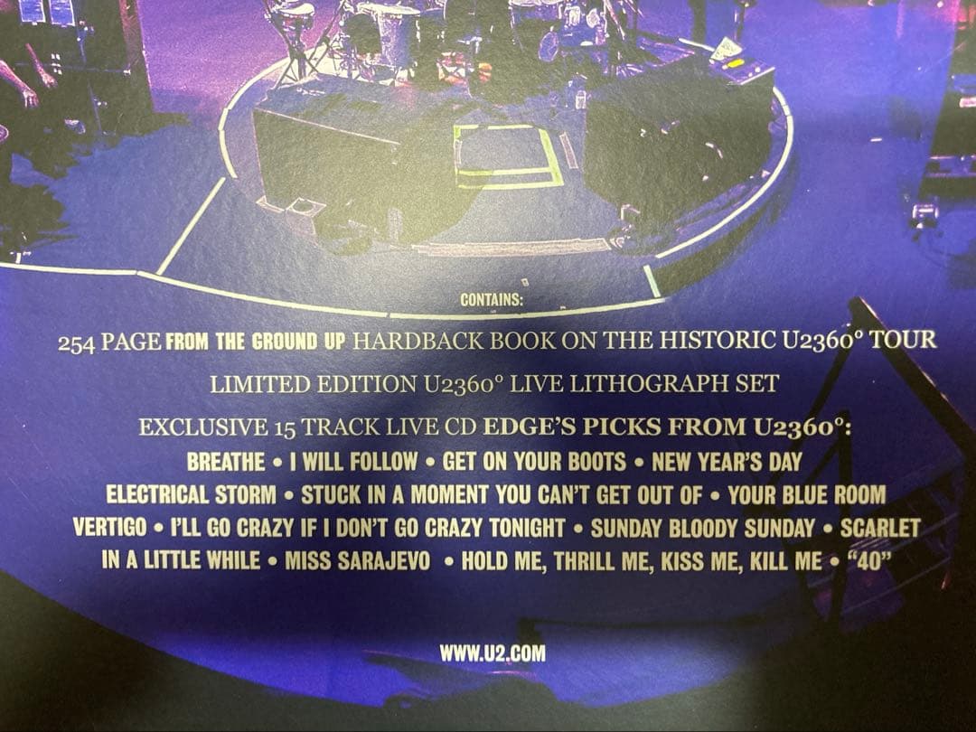 U2 360° TOUR FROM THE GROUND UP フォトブック