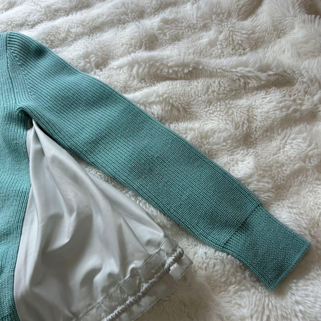 【希少】sacai luck 切替カーディガン 異素材ドッキング ウール 春