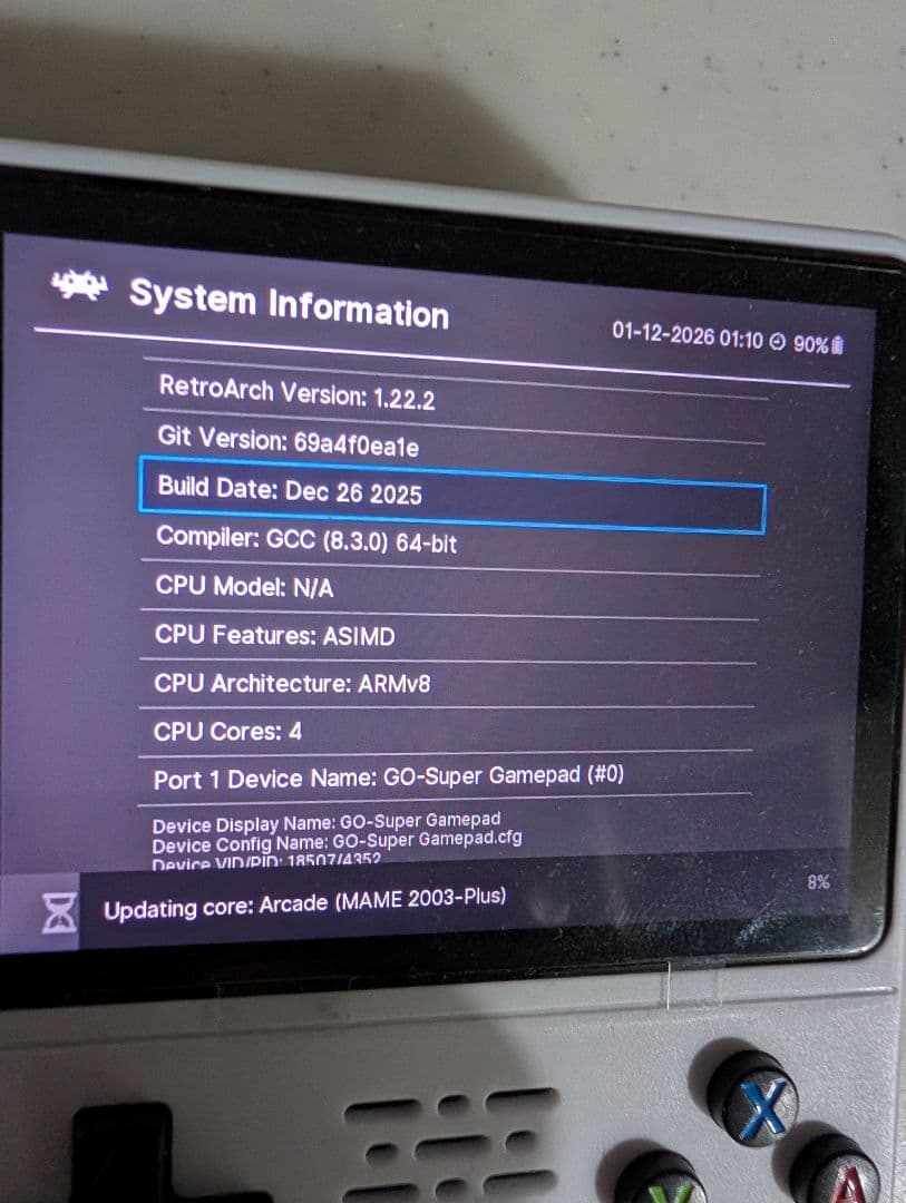 日英語260305レトロゲーム Linux システム1GBメモリ128GB容量