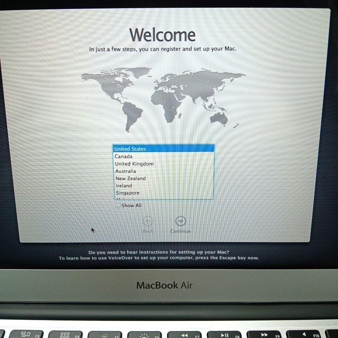 MacBook Air11インチ Core i5 SSD121GB 動作品格安