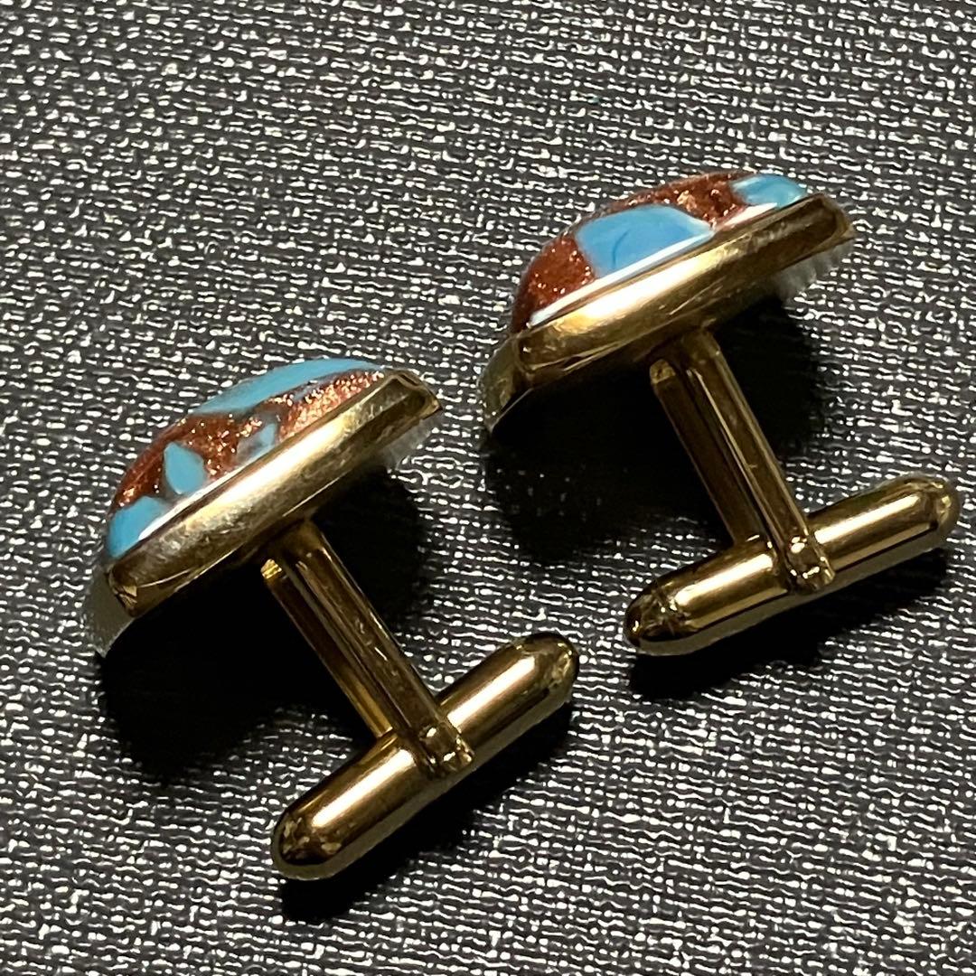 美品 MURANO ムラーノ イタリア ヴェネチアンガラス グラス カフス
