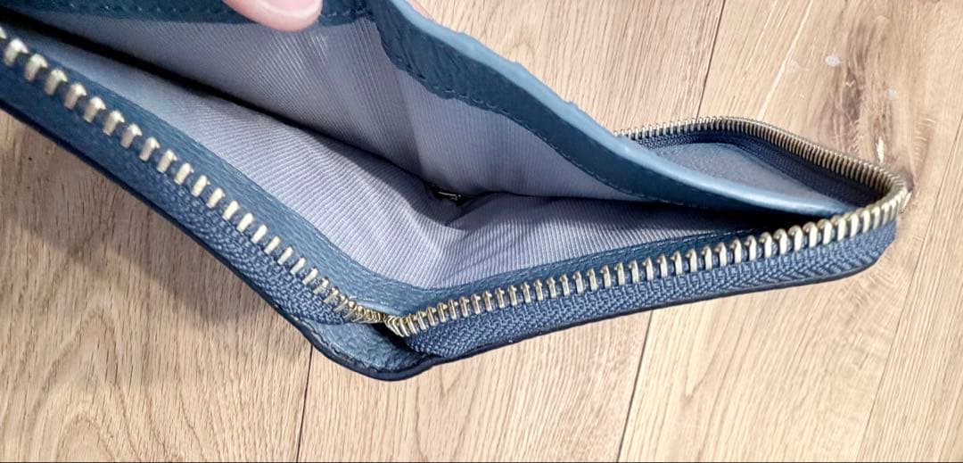 FURLA財布RITZY S ZIP AROUND DOLOMIA くすみブルー