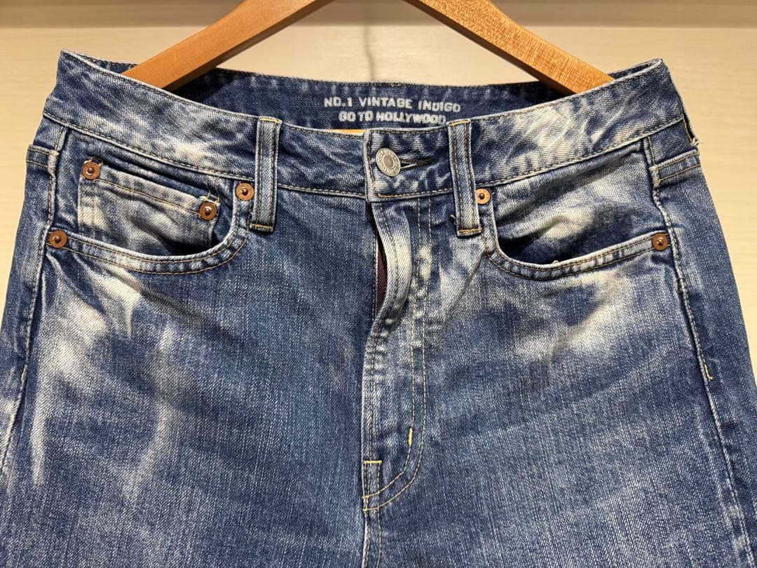 ゴートゥーハリウッド　ストレッチデニム　リメイク　フレア　パンツ