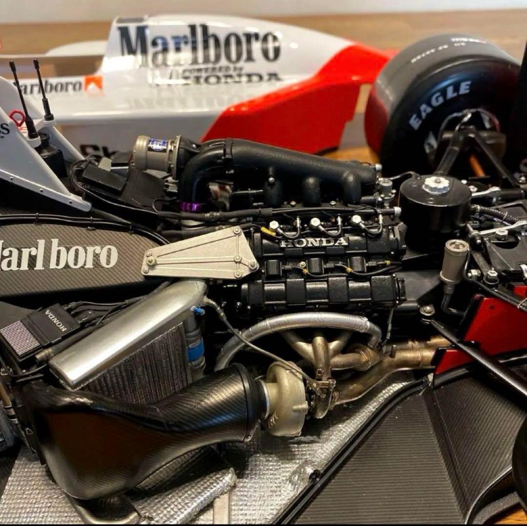 アイルトンセナ　マクラーレンMP4/4 セミスクラッチビルド 完成品