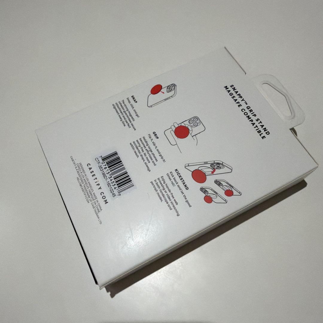 【新品】casetify スナップ & スティックグリップスタンド