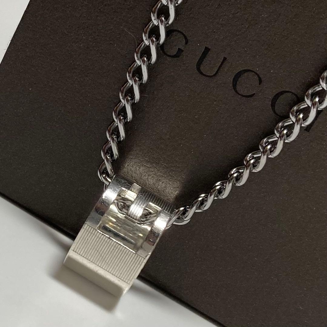 【正規品】 GUCCI グッチ リングネックレストップ 良品 925 送料無料