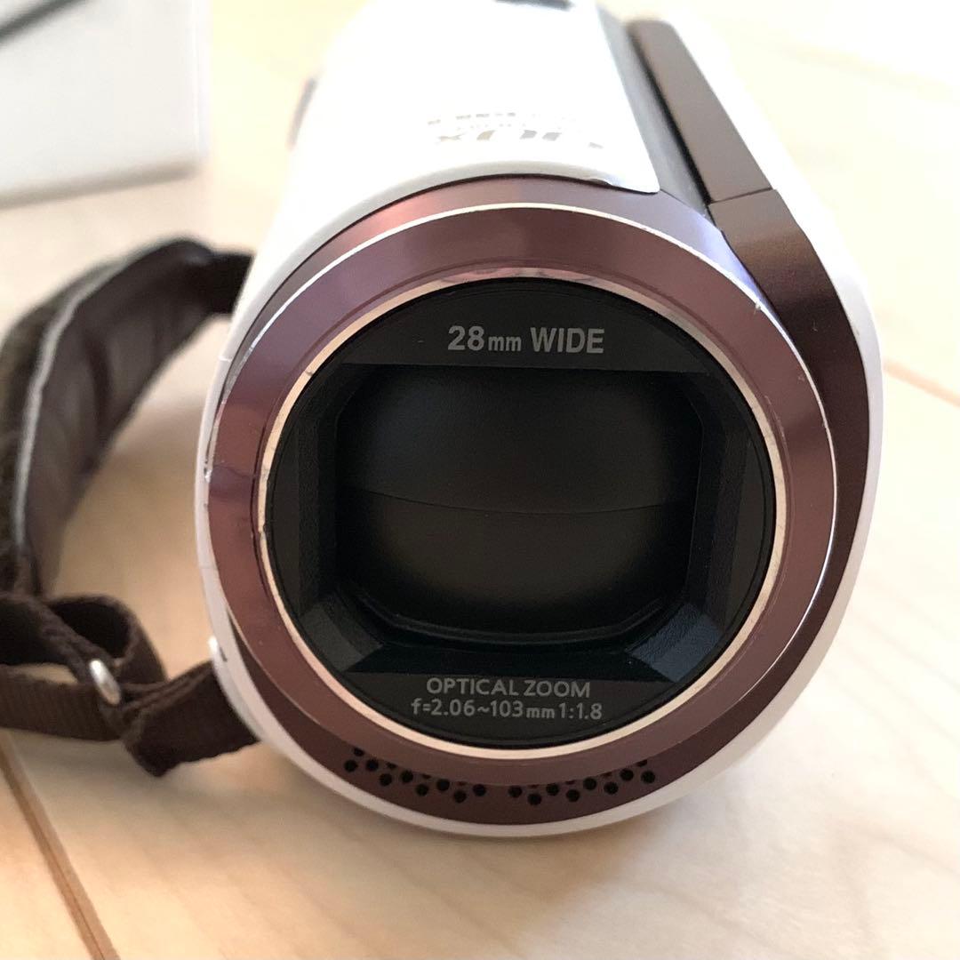 猫*人様 Panasonic HC-W570M ホワイト　純正バッテリー2つ付き