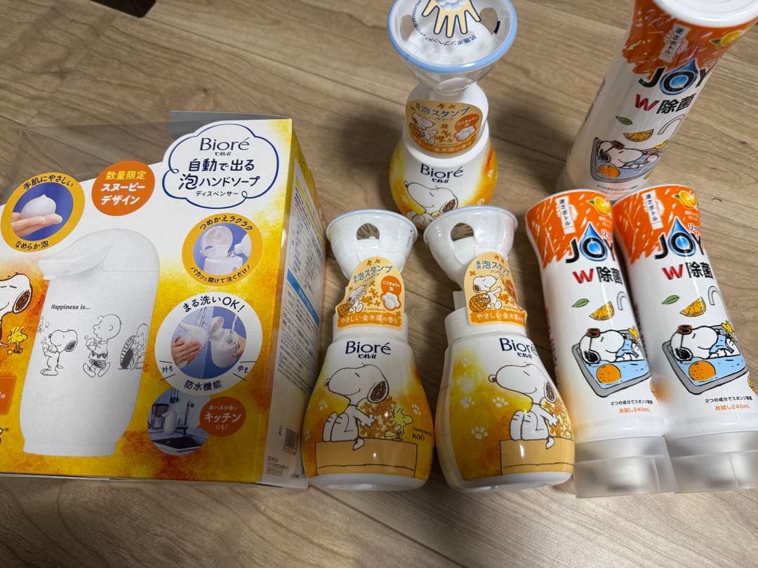 Biore 自動で出る泡出しハンドソープ スヌーピーデザイン他計7点まとめ売り