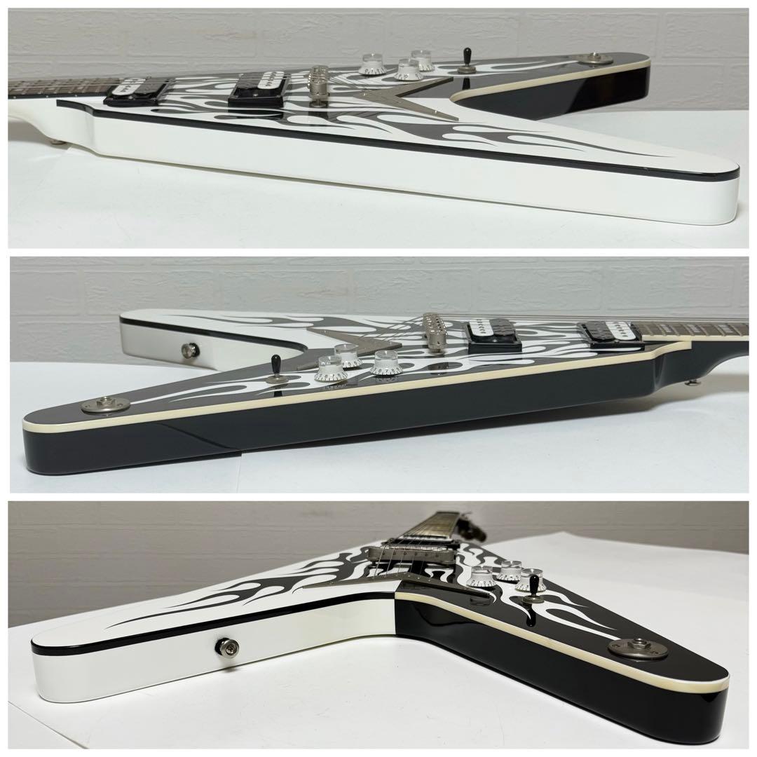【美品】DEAN マイケルシェンカー フレイムグラフィック フライングV