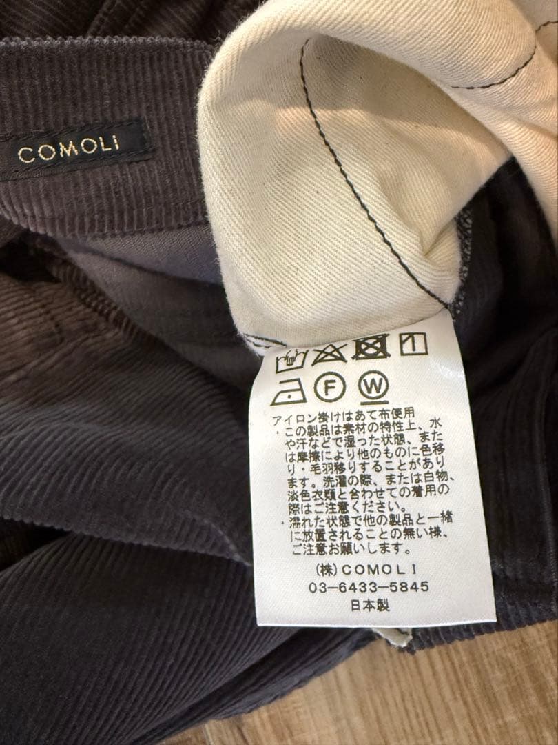 コモリ 21AW U03-03010 コーデュロイロングパンツ メンズ 3