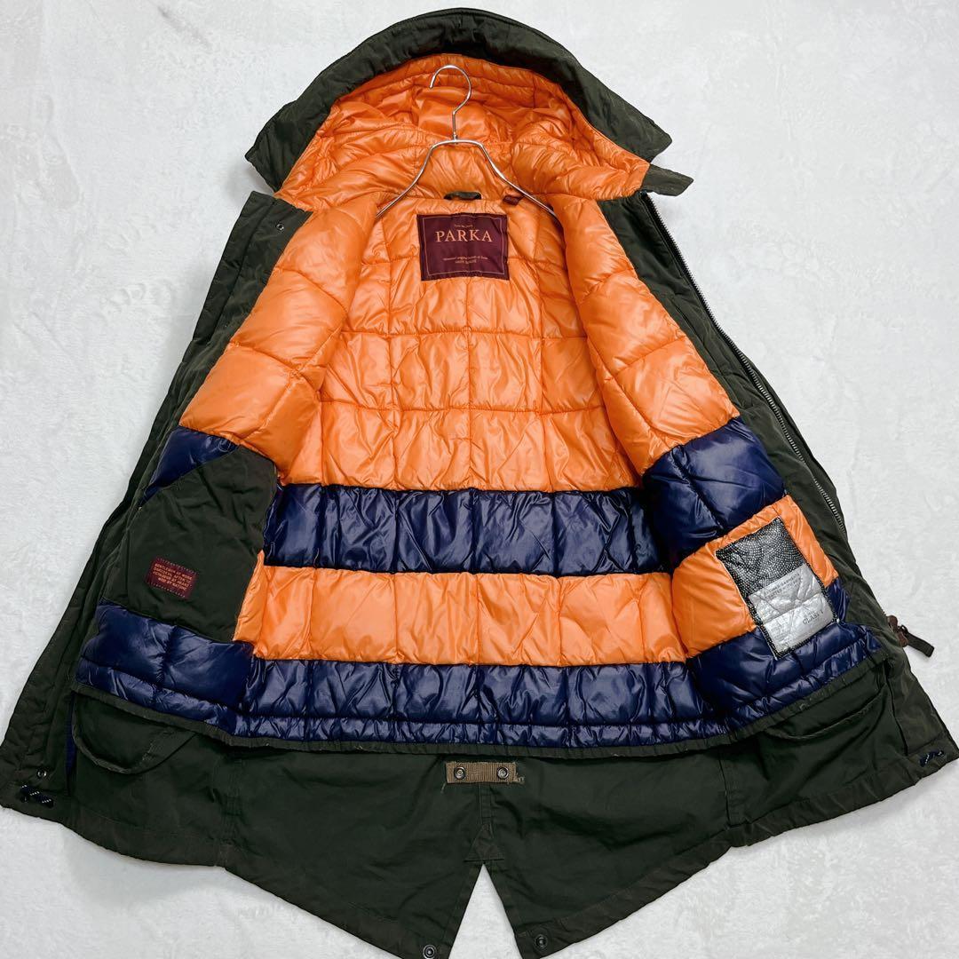 『スコッチ＆ソーダ』PARKA モッズコート 中綿 ダブルジップ ワイヤー