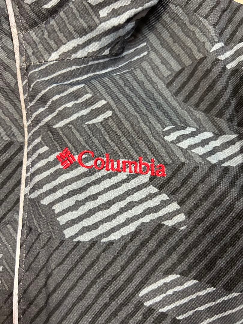 Columbia 3Tグレー×レッドスキーウェアセット