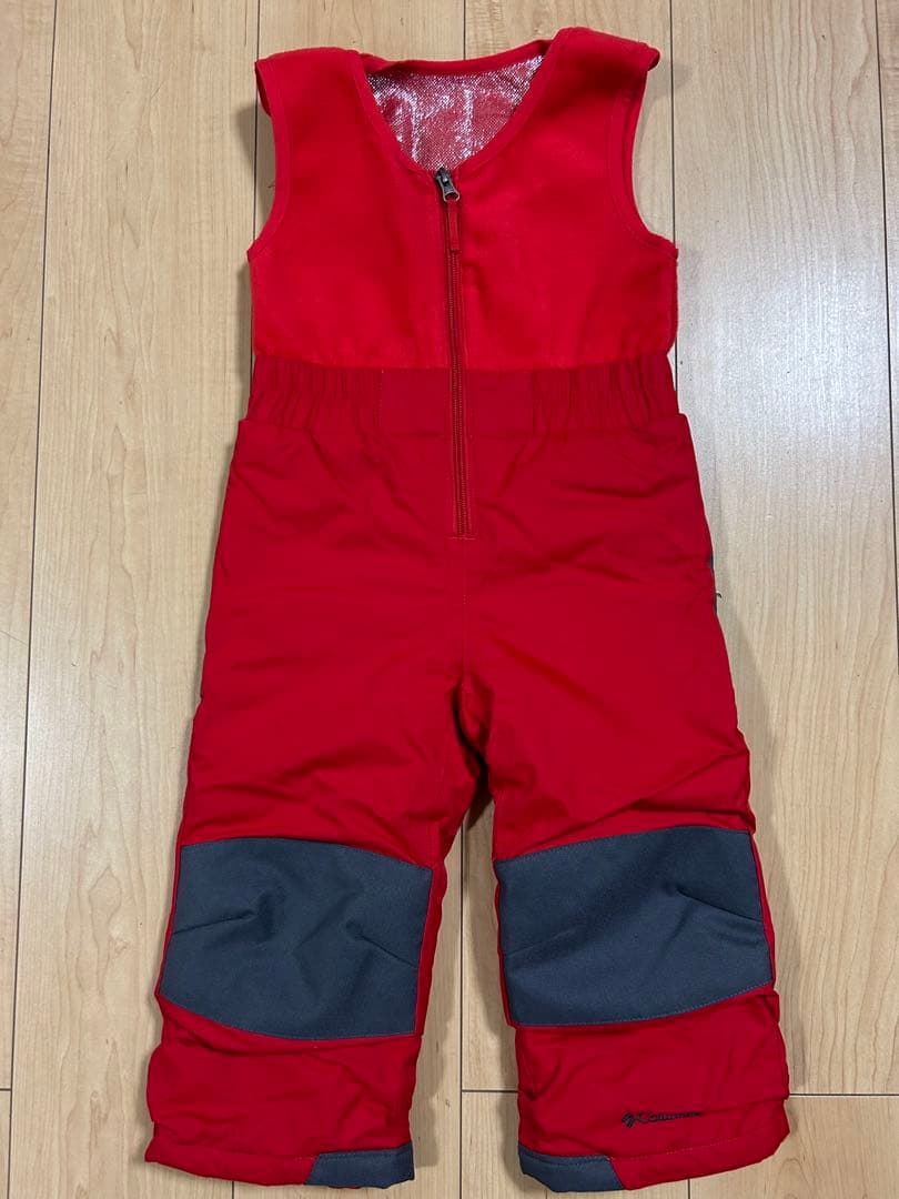 Columbia 3Tグレー×レッドスキーウェアセット