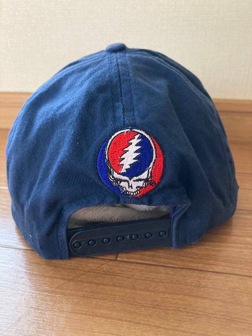 【希少】グレイトフルデッド キャップ　刺繍 ネイビー　90s vintage