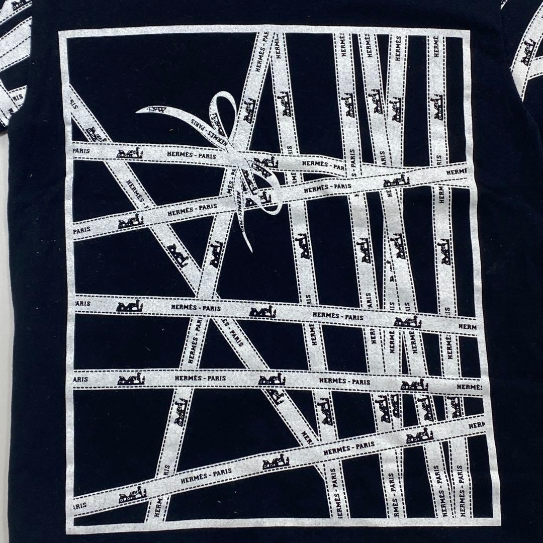 HERMES Tシャツ デザインTシャツ ブラック