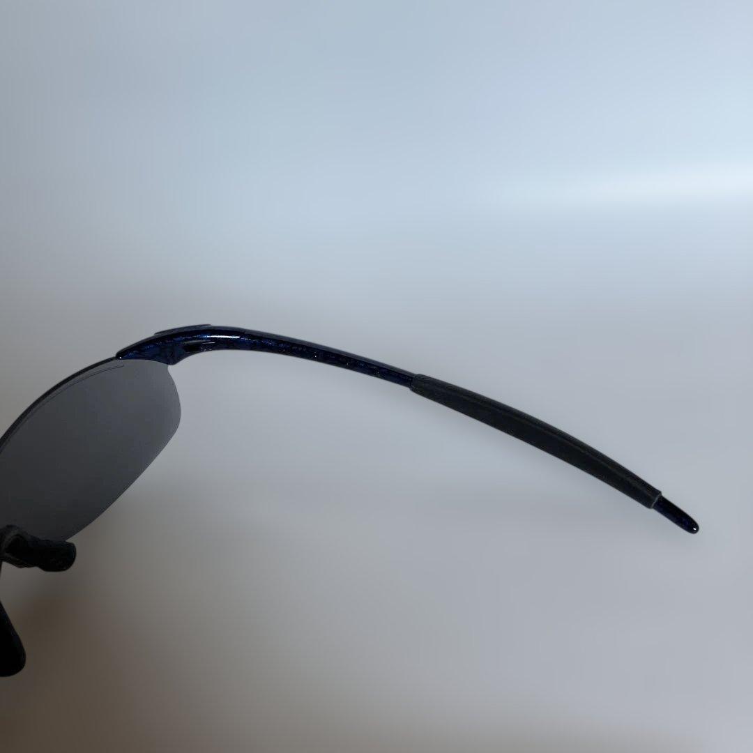 Oakley スポーツサングラス フレーム　ブルー地に黒柄
