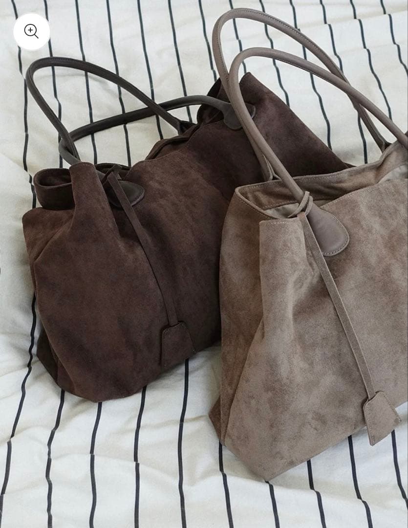 Muori Suède Boston Bag スエードボストンバッグ　ブラウン