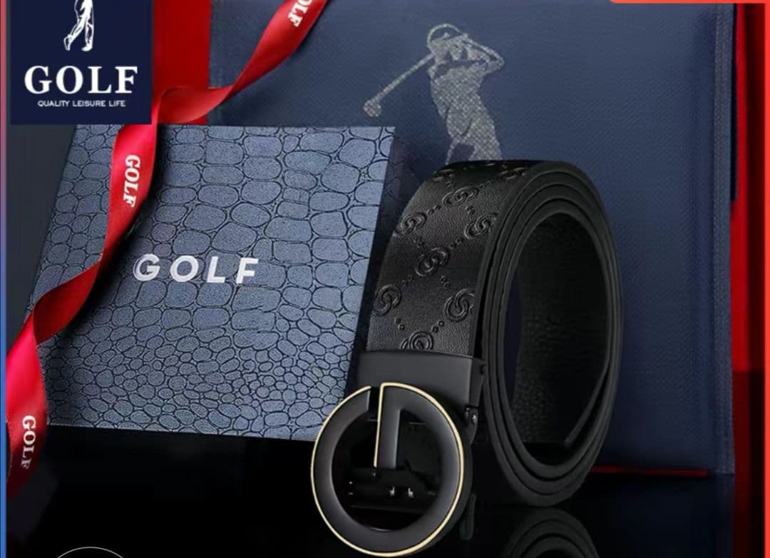 GOLF ゴルフ 牛革ベルト男女兼用
