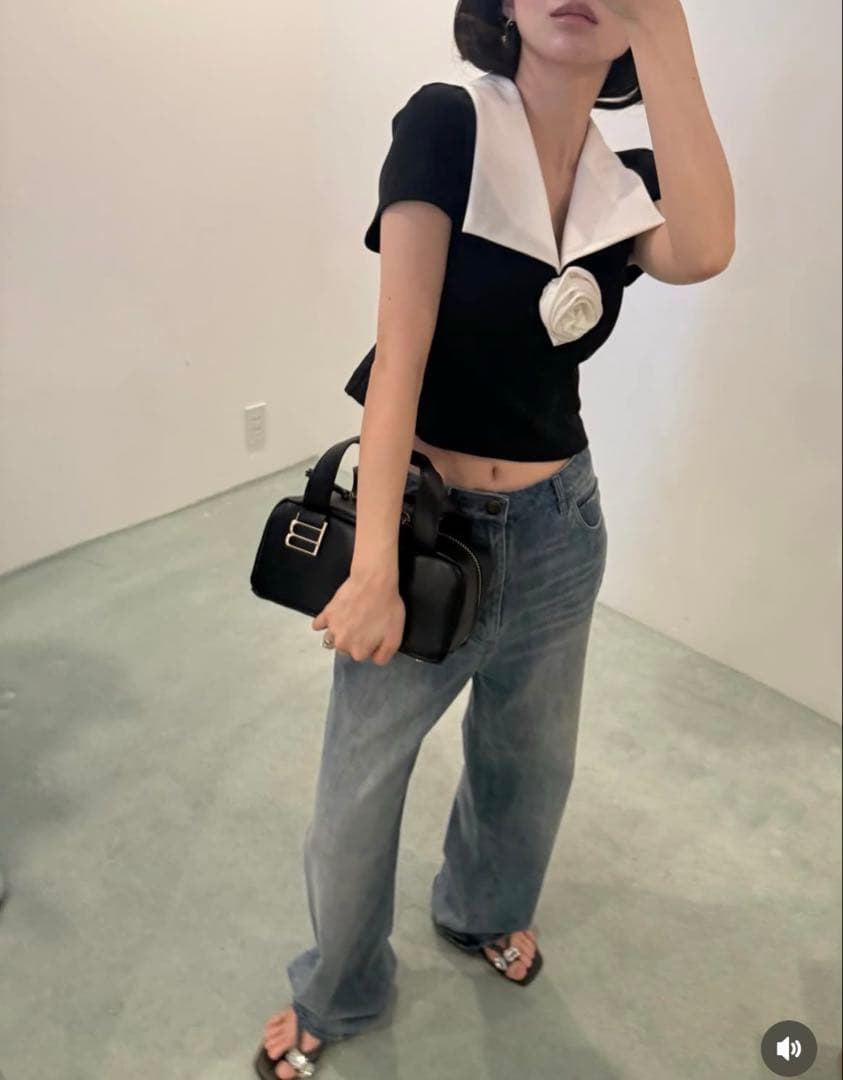 トップス STEPHANIE ROSETTE TOP