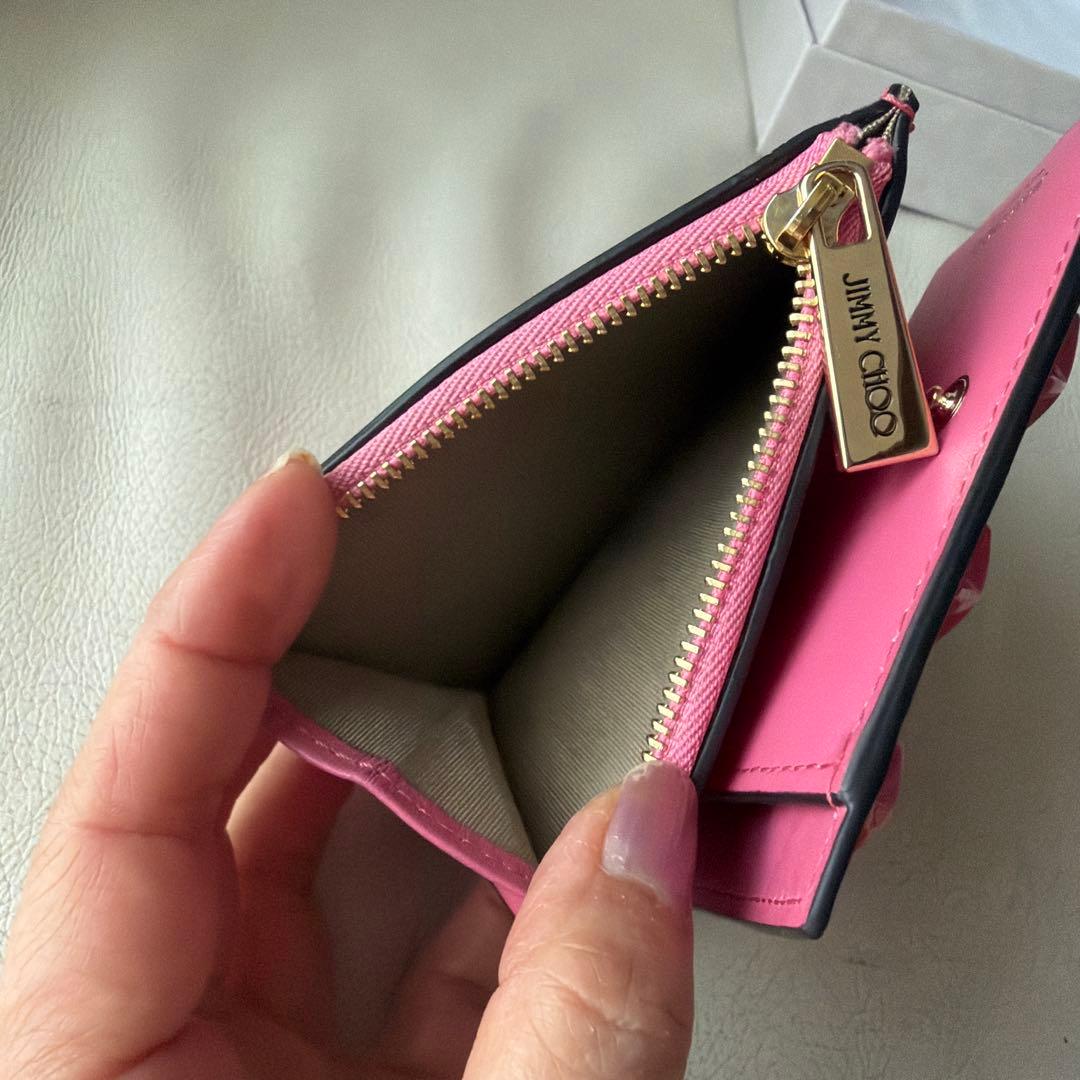 JIMMY CHOO 星型スタッズ 二つ折り財布