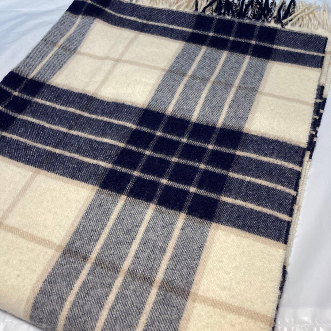 ジョンストンズ カシミヤ100％ 大判ストール チェック ノックモア 国内正規品