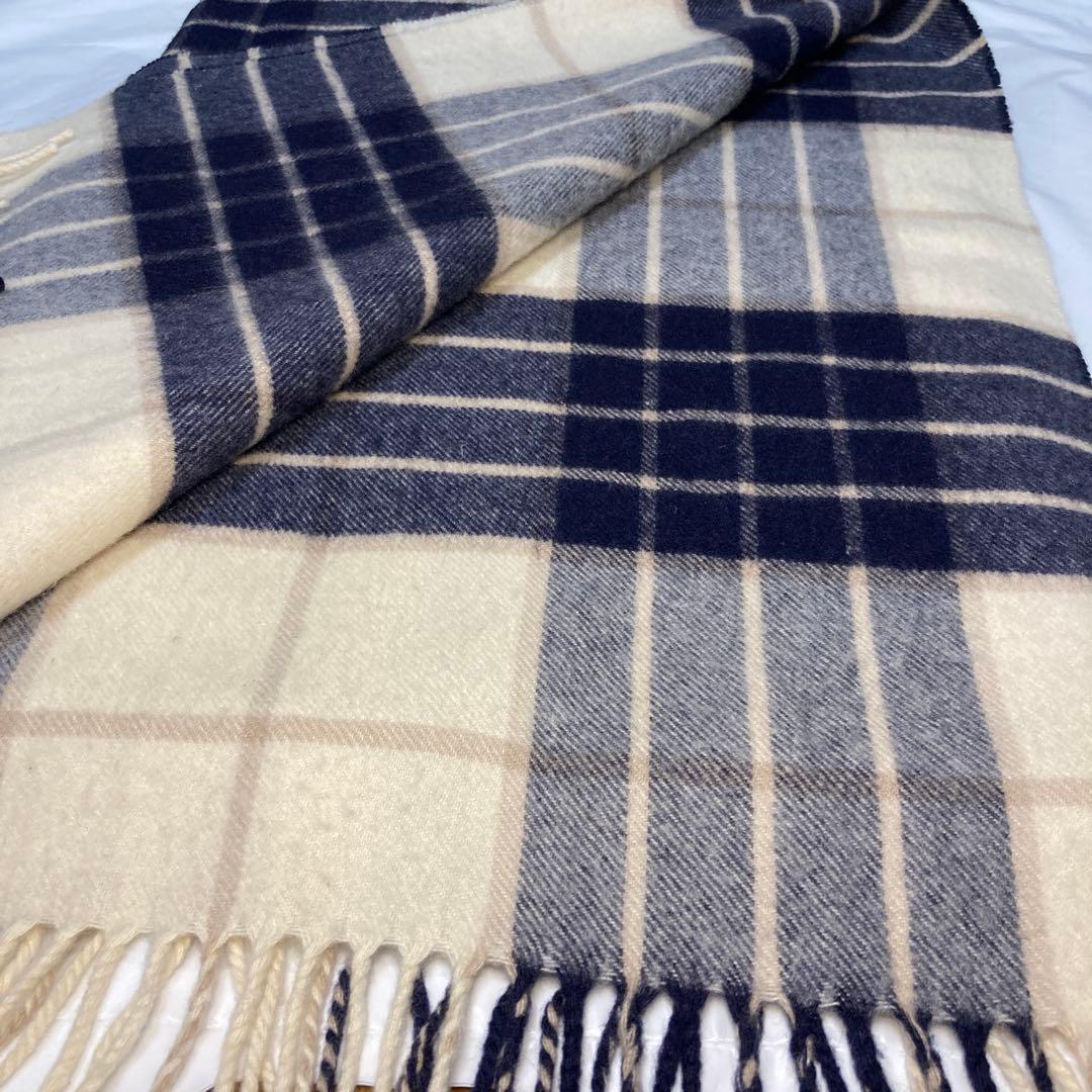 ジョンストンズ カシミヤ100％ 大判ストール チェック ノックモア 国内正規品